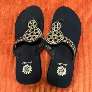 Barely Worn, YellowBox Flip Flops Size 7 1/2